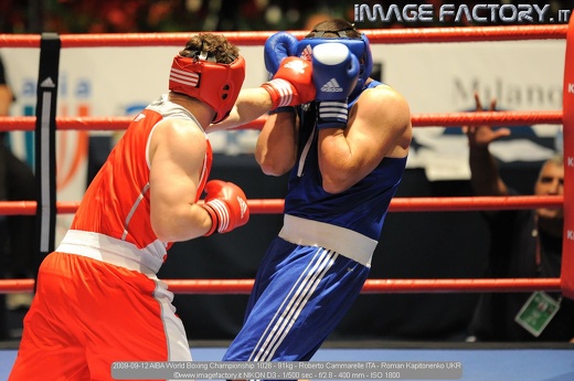 2009-09-12 AIBA World Boxing Championship 1026 - 91kg - Roberto Cammarelle ITA - Roman Kapitonenko UKR